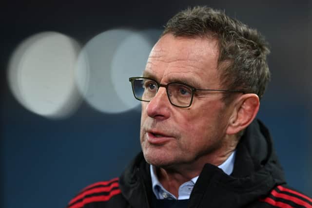 Manchester United manager Ralf Rangnick Credit: Getty