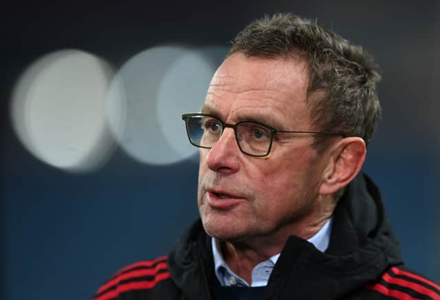  Manchester United manager Ralf Rangnick Credit: Getty