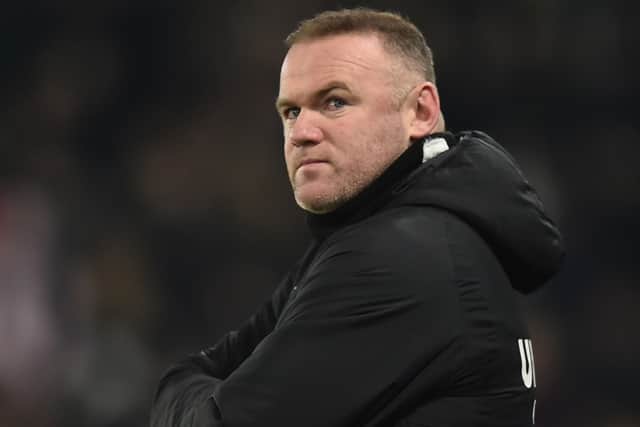 Derby manager Wayne Rooney. Picture: Nathan Stirk/Getty Images