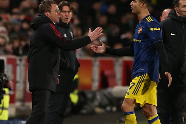 Ronaldo had missed the last two games wit a hip injury. Credit: Getty.
