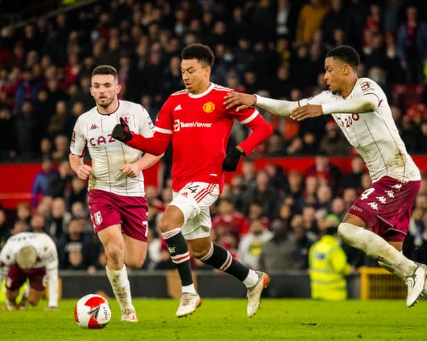 Lingard came on for the latter stages of the win over Aston Villa. Credit: Getty.