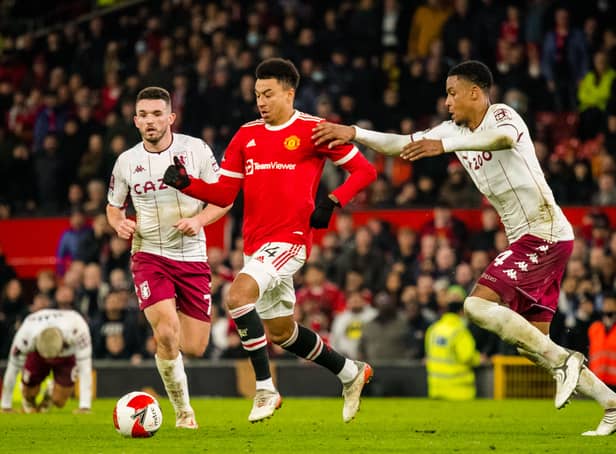 <p>Lingard came on for the latter stages of the win over Aston Villa. Credit: Getty.</p>