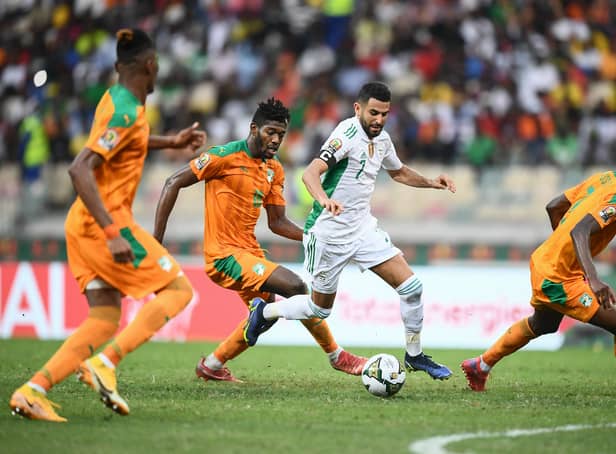 <p>Riyad Mahrez’s Africa Cup of Nations 2021 is over. Credit: Getty.</p>
