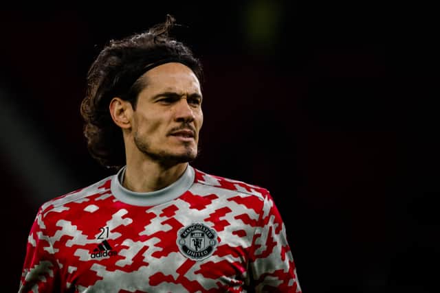 Edinson Cavani could leave leave Manchester United this summer. Credit: Getty.