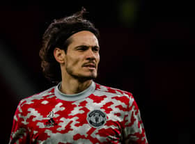 Edinson Cavani could make a return to the United matchday squad after international duty with Uruguay. Credit: Getty.