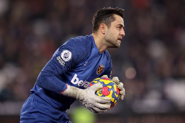 There’s no Fabianski for West Ham. Credit: Getty.