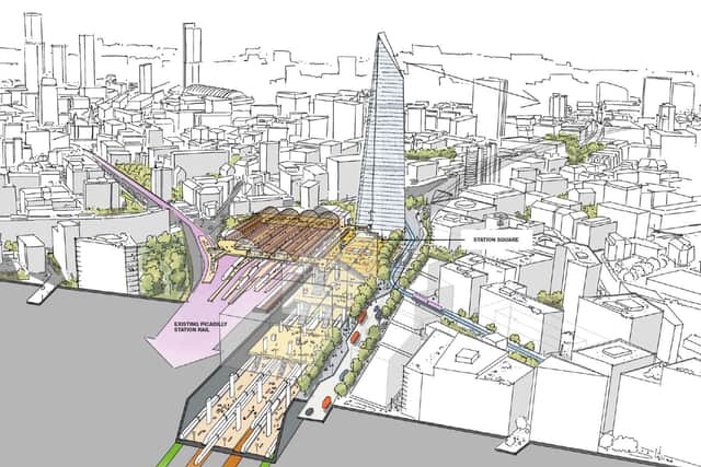 The proposal for a new HS2 station at Manchester Piccadilly created by architects Weston Williamson and Partners