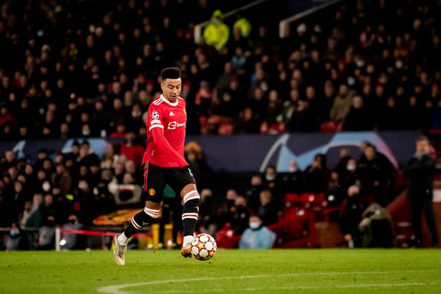 Lingard has started just two games all season. Credit: Getty.