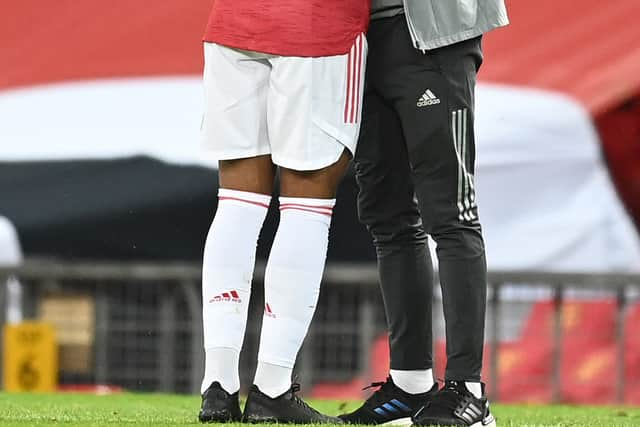  Ole Gunnar Solskjaer with Anthony Martial Credit: Getty