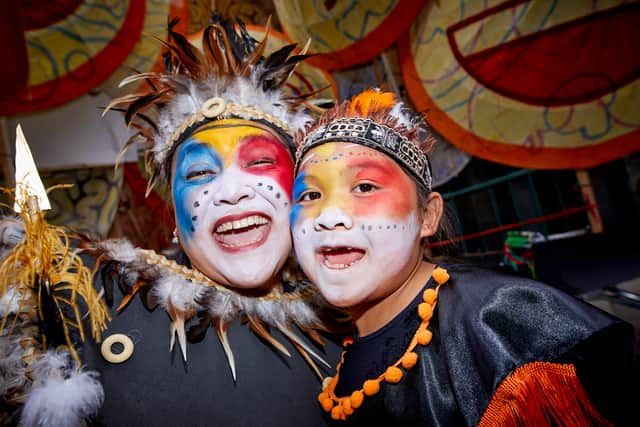 The 10th Manchester Day parade - Leedah and daughter Shanae Caraang Credit: Mark Waugh