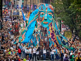 The 10th Manchester Day parade Credit: Mark Waugh