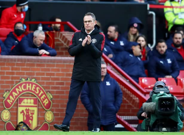 Manchester United manager Ralf Rangnick. Credit: Getty.