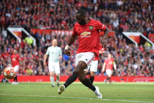 Louis Saha during the Manchester United ‘99 Legends v FC Bayern Legends at Old Trafford on May 26, 2019  Credit: Getty