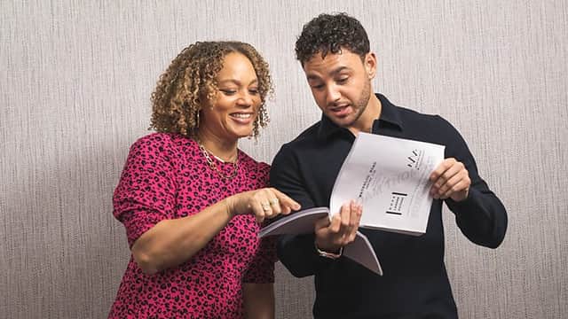 Angela Griffin and Adam Thomas