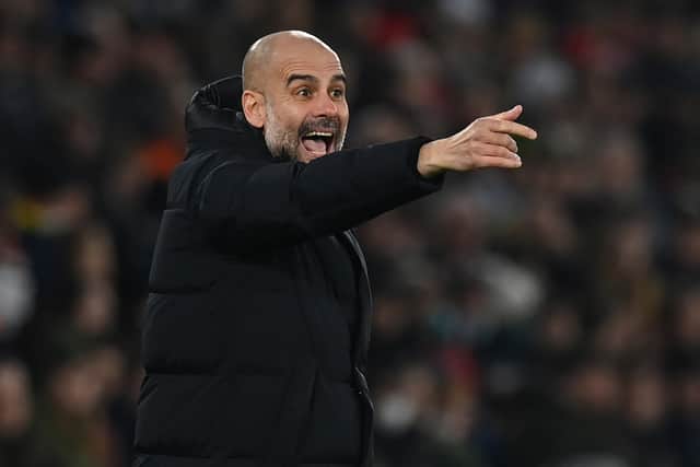 Does Pep Guardiola really want to sign a striker in the summer? Credit: Getty.