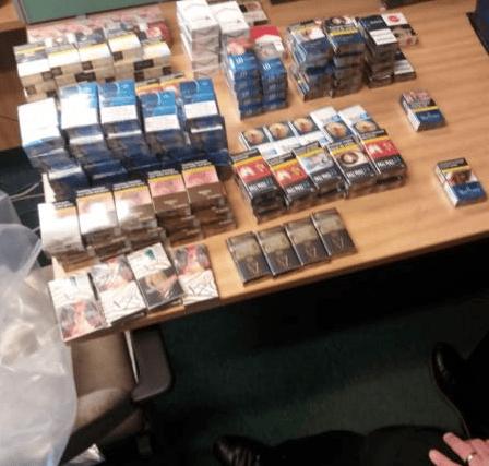 Illegal tobacco products found by a sniffer dog at Superstore, in Stockport Road, Manchester Credit: MCC