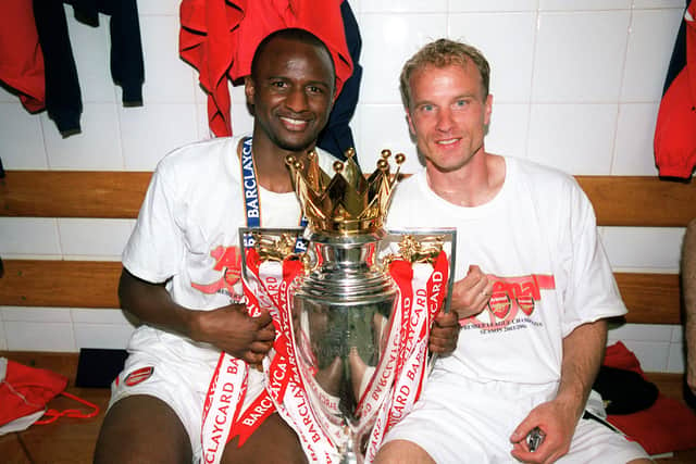 Vieira and Bergkamp were part of Arsenal's ‘Invincibles’ team. Credit: Getty.