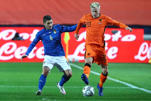 Van de Beek has lost his place in the Netherlands squad. Credit: Getty.