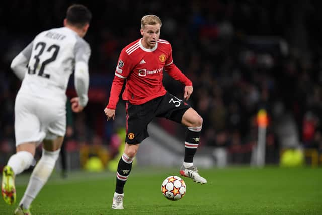 Van de Beek has struggled to earn minutes under Rangnick. Credit: Getty.