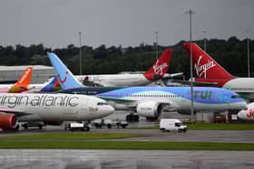 A general view of Manchester Airport Credit:  AFP via Getty Images