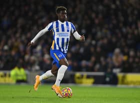 Brighton midfielder Yves Bissouma. Credit: Getty.