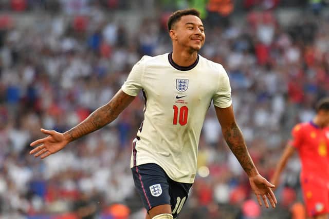 Jesse Lingard featured for England earlier this season. Credit: Getty.