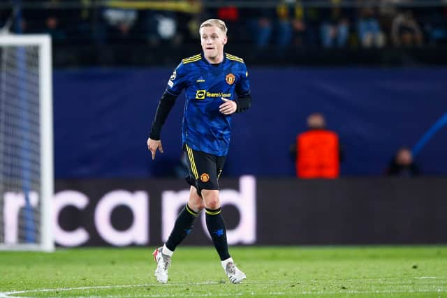 Van de Beek has started just four games all season. Credit: Getty.