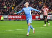 Phil Foden scored for City in the club’s previous meeting at the Brentford Community Stadium in December. Credit: Getty.