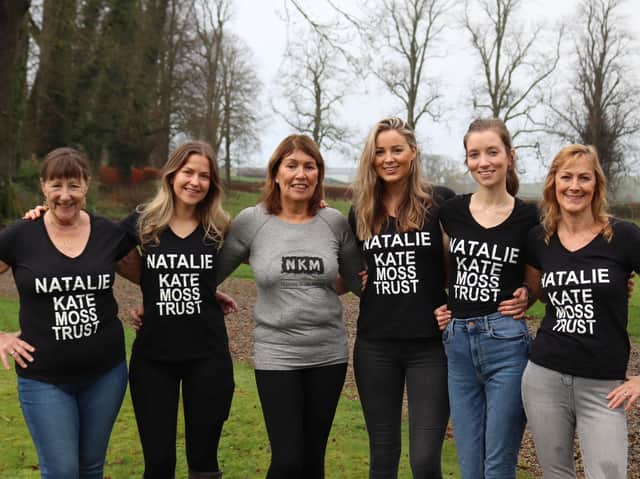 Natalie’s mum, aunts and cousins kickstart the 10th anniversary of the Natalie Kate Moss Trust by launching the 10-10-10 Challenge (l-r) Susan Miller, Isabella Botha, Anita Moss (Natalie’s mum), Olivia Moss, Jen Moss, and Niki Moss.