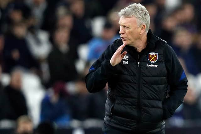 West Ham manager David Moyes. Credit: Getty.