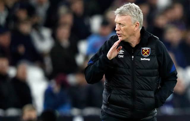 West Ham manager David Moyes. Credit: Getty.