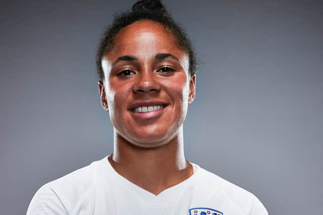 Manchester City and England footballer Demi Stokes. Photo: Bryn Lennon - The FA via Getty Images