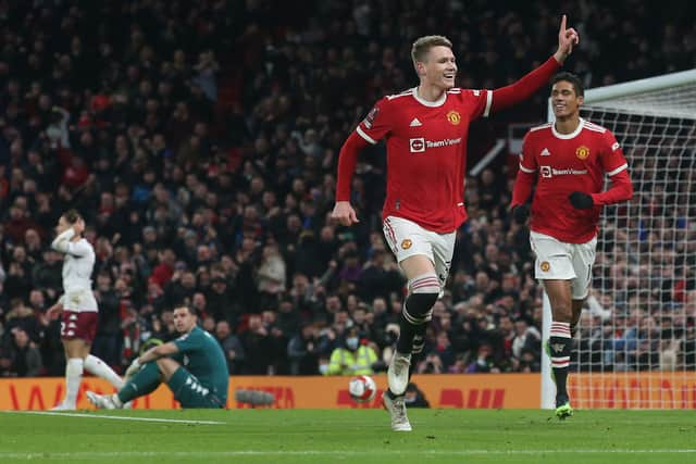 Scott McTominay netted the winner against Villa in the third round. Credit: Getty.