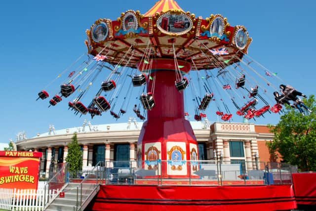 The Wave Swinger at the Trafford Centre’s outdoor fairground