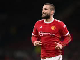 Luke Shaw started at left-back for United against Leeds in their previous meeting. Credit: Getty. 