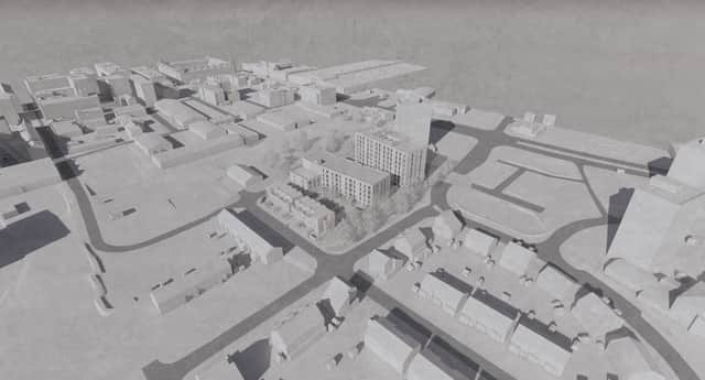 Aerial View From South East of the Rodney Street scheme by This City. Credit: Manchester City Council.