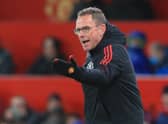 Manchester United interim manager Ralf Rangnick. Credit: Getty.