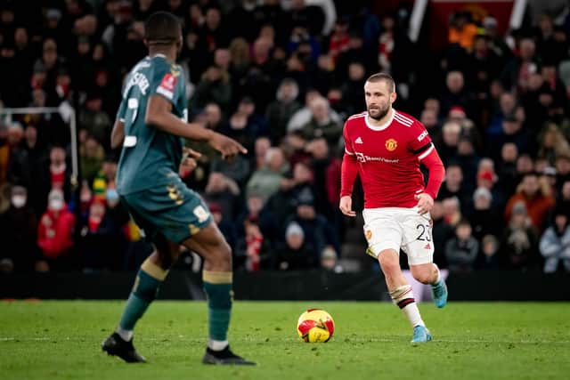 Shaw played in the defeat to Middlesbrugh. Credit: Getty.