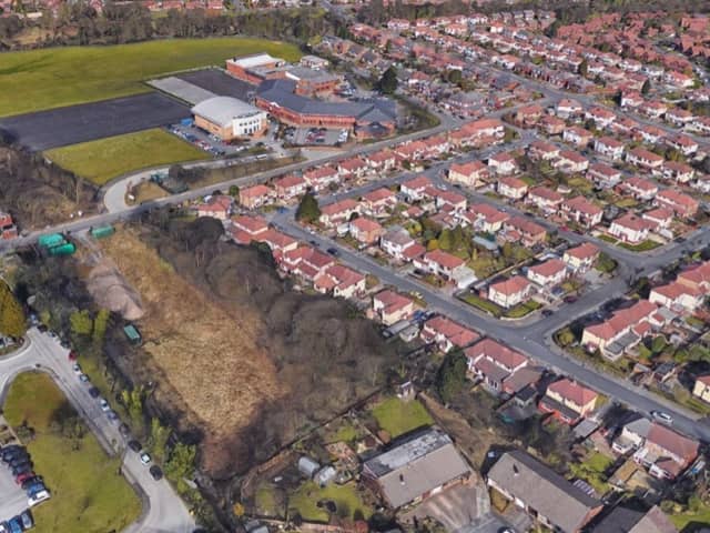 The application for two-four storey buildings and a three-storey block of flats to house around 106 people to be built at the land plot on Minerva Road, Farnworth Credit: via LDRS