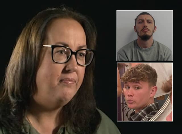 Marcus Simmons-Allen’s mum Paula; top: driver Connor Matthews; bottom: Marcus Simmons-Allen Credit: GMP