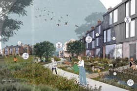Proposals for Godley Green garden village. Photo: Tameside council. 
