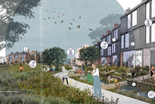 Proposals for Godley Green garden village. Photo: Tameside council.
