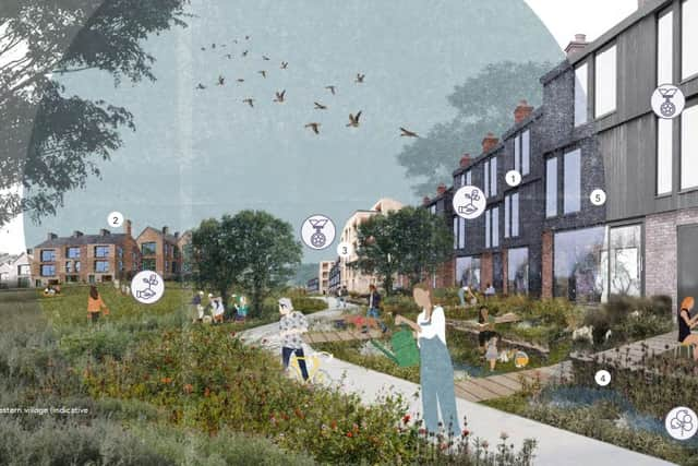 Proposals for Godley Green garden village. Photo: Tameside council. 