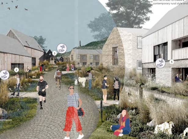 <p>CGI proposals for Godley Green garden village. Photo: Tameside council</p>