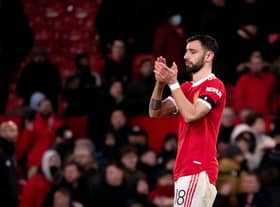Fernandes wants to win the Manchester derby with United ‘at all costs’. Credit: Getty. 