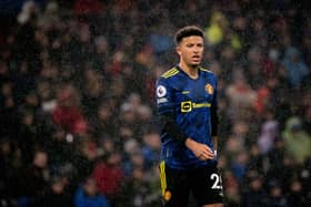 Jadon Sancho is thrilled to be playing alongside Cristiano Ronaldo at United. Credit: Getty. 