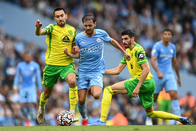 Manchester City play Norwich City on Saturday. Credit: Getty.