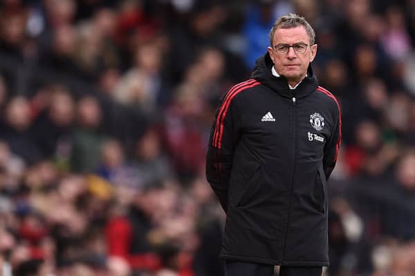 Ralf Rangnick says his half-time team talks are no longer than other teams’. Credit: Getty.