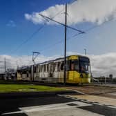 Drivers are out testing the new Trafford Park line Credit: Metrolink Manchester