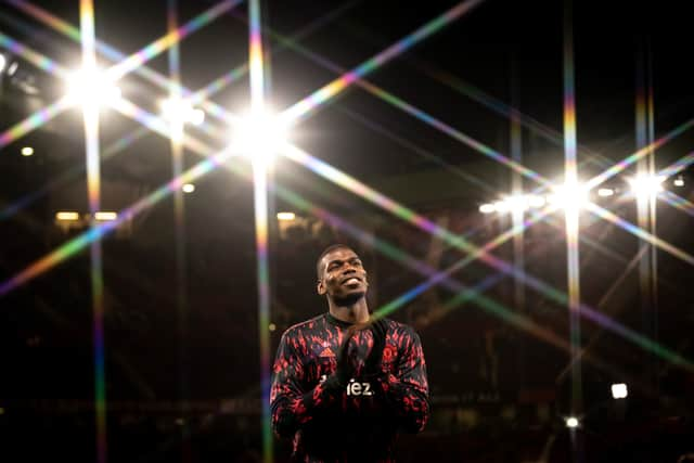 Pogba started on the bench after recently returning from a long-term injury. Credit: Getty.